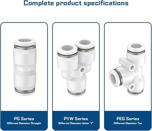 Pneumatic Air Hose Fittings High Pressure Fitting Pipe Connector PEG/PYW/PG Different Diameter PG6-4 PEG6-4(8-6,PYW) in Saudi Arabia