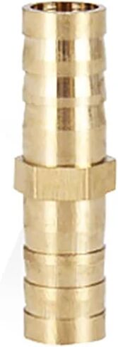 Pagoda Copper Connector Mettings Tube Tube Tube Brass Pipe Practing Parbed Confer Adapter لـ 4mm 6mm 8mm 10 12 Hose Gold Tone (طريقان ، OD 19mm) in Saudi Arabia