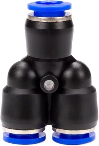 50pcs Py Premium Air Pneumatic التجهيزات 4mm 6mm 8mm 10mm 12mm البلاستيكية Tee Fitting موصل توصيلات الإفراج السريع (PY-12) in Saudi Arabia