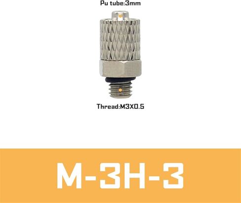 M Series Miniature Fittings M-5H-4 M-5HL-4 Male Thread Pneumatic Pipe Air Hose Quick Fitting Mini Connector M3 M4 M5 M6(M-3H-6) in Saudi Arabia