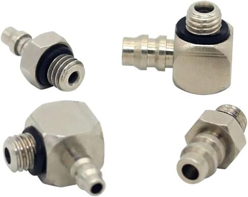 10pcs M Series Miniature Miniature Mittings M-5AU-4 M-5ALU-4 ذكر Barb Pneumatic Pipe Air خرطوم سريع مناسب موصل M3 M4 M5 M6 (M-6AU-4) in Saudi Arabia
