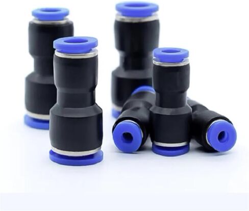 50 PCS PU4 PU6 PU8 PU10 مستقيم 2 ثقب الموصل الهوائي السريع PG8-4 PG6-4 PG8-6 PG10-8 PG12-10 قطر متغير (PG12-10) in Saudi Arabia