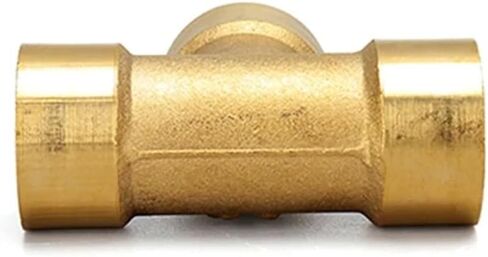 1PCS TEE TYPE TYPE BRASS PIPE TIPTING ADAPTER ADAPTER ADAPTER CONNECTOR لغاز وقود المياه 1/8 "1/4" 3/8 "1/2" 3/4 "1" BSPT Female Thread 3 Way (3/8 ") in Saudi Arabia