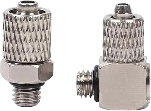10pcs الذكور الخيط M3 M4 M5 M6 Mini Mini Pneumatic Pipe Connector من خلال تركيب سريع 3 مم 4 مم 6 مم OD Tube Twist Twist (PC6-M4،200 PCS) in Saudi Arabia