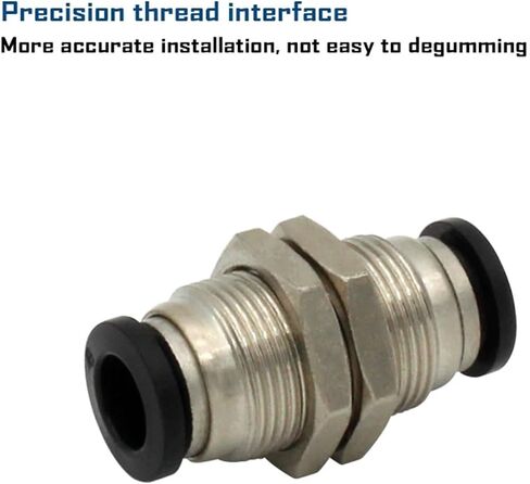 PM Series Bulkhead Union PM4 PM6 PM8 PM10 PM12 PM14 PM16 موصل سريع الحاجز الجهاز الهوائي المستقيم (PM-6) in Saudi Arabia