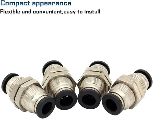 PM Series Bulkhead Union PM4 PM6 PM8 PM10 PM12 PM14 PM16 موصل سريع الحاجز الجهاز الهوائي المستقيم (PM-6) in Saudi Arabia
