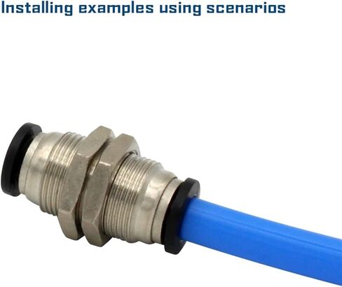 PM Series Bulkhead Union PM4 PM6 PM8 PM10 PM12 PM14 PM16 موصل سريع الحاجز الجهاز الهوائي المستقيم (PM-6) in Saudi Arabia