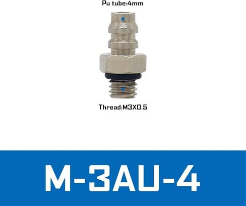 10pcs M Series Miniature Miniature Mittings M-5AU-4 M-5ALU-4 ذكر Barb Pneumatic Pipe Air خرطوم سريع مناسب موصل M3 M4 M5 M6 (M-6AU-4) in Saudi Arabia