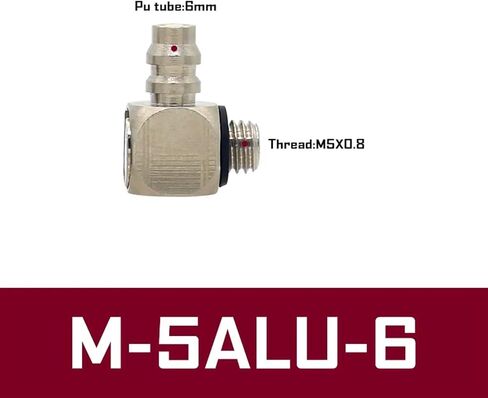 10PCS M Series Miniature Fittings M-5AU-4 M-5ALU-4 Male Barb Pneumatic Pipe Air Hose Quick Fitting Mini Connector M3 M4 M5 M6(M-6AU-4) in Saudi Arabia