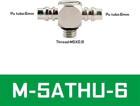 10PCS M Series Miniature Fittings M-5AU-4 M-5ALU-4 Male Barb Pneumatic Pipe Air Hose Quick Fitting Mini Connector M3 M4 M5 M6(M-6AU-4) in Saudi Arabia