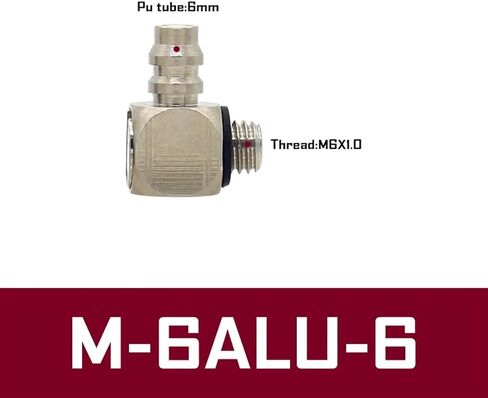 10PCS M Series Miniature Fittings M-5AU-4 M-5ALU-4 Male Barb Pneumatic Pipe Air Hose Quick Fitting Mini Connector M3 M4 M5 M6(M-6AU-4) in Saudi Arabia