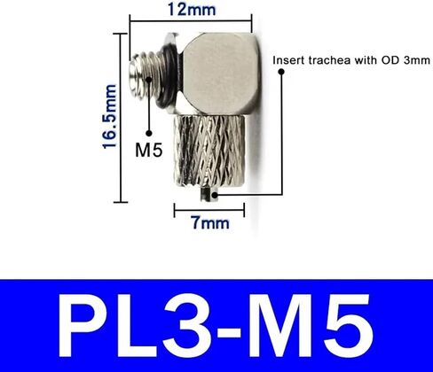 10Pcs Male Thread M3 M4 M5 M6 Mini Pneumatic Pipe Connector Screw Through Quick Fitting 3mm 4mm 6mm OD Air Tube Fast Twist Joint(PC6-M4,200 pcs) in Kuwait