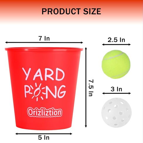 لعبة Yard Pong Outdoor للبالغين والأسرة ، لعبة Thark Giant Yard Toss ، لعبة الرمي للشاطئ ، التخييم ، العشب والفناء الخلفي 12 دلو وكرات دائمة ، حقيبة حمل متينة in Kuwait
