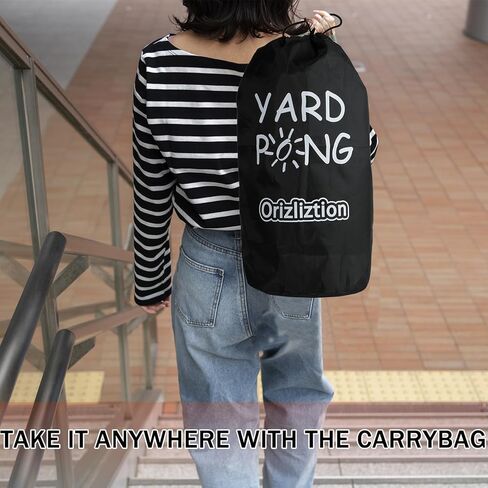 لعبة Yard Pong Outdoor للبالغين والأسرة ، لعبة Thark Giant Yard Toss ، لعبة الرمي للشاطئ ، التخييم ، العشب والفناء الخلفي 12 دلو وكرات دائمة ، حقيبة حمل متينة in Kuwait