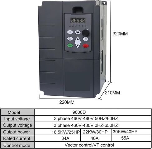 VFD Variable Frequency Converter Inverter 3-Phase Input 460V-480V 22-55KW(30kw 460v-480v) in Saudi Arabia