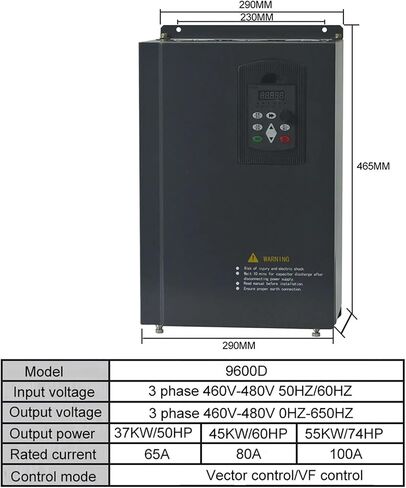 VFD Variable Frequency Converter Inverter 3-Phase Input 460V-480V 22-55KW(30kw 460v-480v) in Saudi Arabia