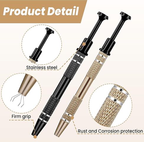 2 حزمة مثقوبة الكرة grabber ، mabor الفولاذ المقاوم للصدأ الصوهرات التقاط أداة مع 4 شوكة الحامل diamond مخلب الملقط للكائنات الصغيرة ic ic chip المكونات الإلكترونية in Saudi Arabia
