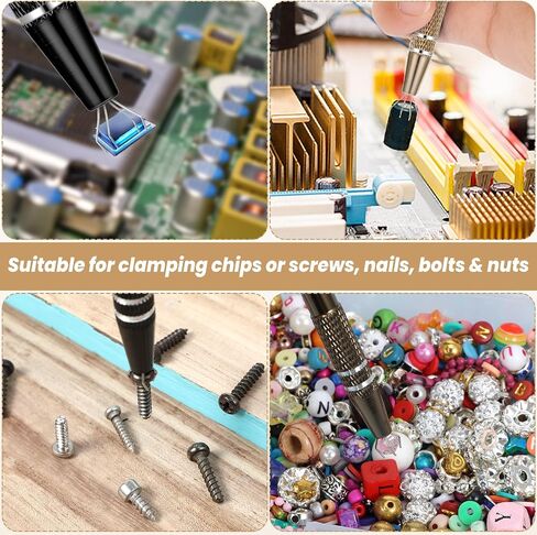 2 حزمة مثقوبة الكرة grabber ، mabor الفولاذ المقاوم للصدأ الصوهرات التقاط أداة مع 4 شوكة الحامل diamond مخلب الملقط للكائنات الصغيرة ic ic chip المكونات الإلكترونية in Saudi Arabia