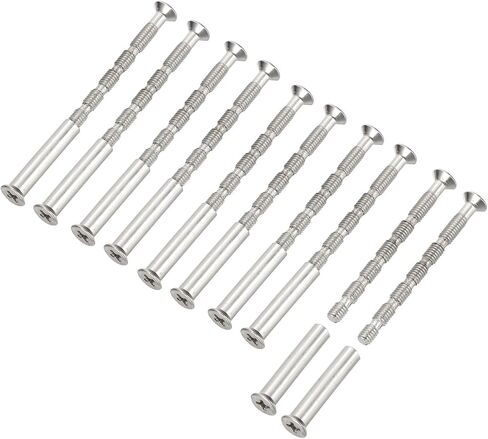 براغي مقبض باب باتيكيل M4x50 ، 10 مجموعة خزانة مقبض كسر البراغي لسحب الدرج مع M4x25 Slub Slub Bolt for Door Lever Knob in Kuwait