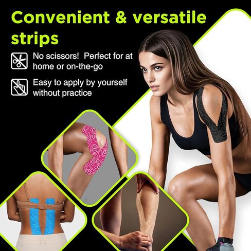 OK Tape Precut Y-Shape Tape للأشق الكتف ، الركبة ، الخلفية ، 10 أجزاء ، شرائط K ، توفر الدعم وتخفيف الانزعاج ، الشريط الرياضي المرن المقاوم للماء (3.5 "× 10" ، بيج) in Kuwait