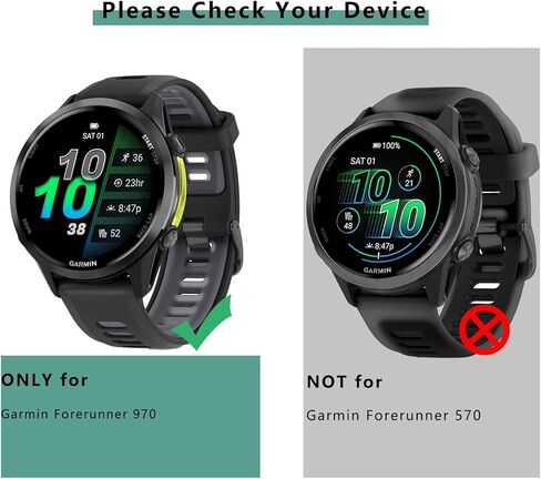 [1+4 حزمة] حالة مع واقي شاشة PMMA متوافق مع Garmin Forerunner 970 47mm ، الوفير التغطية الكاملة الواقية من الحالات الوجه للوجه Forerunner 970 47mm in Saudi Arabia