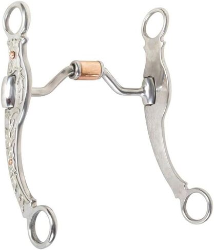 Schneiders Sedona Ported Barrel with Roller | Gentle Yet Effective Bit | Decorative Scroll on Shanks | Calms Edgy Horses | Copper Roller Mouthpiece | Perfect for Any Discipline in Saudi Arabia