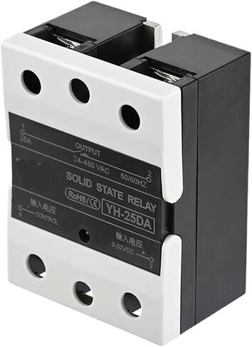 ترحيل الحالة الصلبة SSR-10DA 25DA 40DA SSR المرحلة الفردية DC CONTROL AC 24-480VAC INPUT 3-32VDC 10A 25A 40A 1PCS (SSR-10DA) in Saudi Arabia