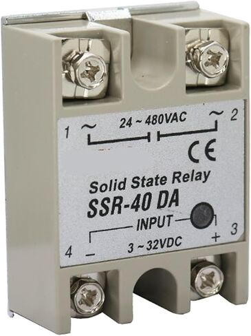 ترحيل الحالة الصلبة مرحلة واحدة صغيرة SSR-10DA SSR-25DA SSR-40DA SSR-60DA SSR-80DA SSR-100DA DC CONTROL AC DD DA AA 1PCS (SSR-100DA) in Saudi Arabia