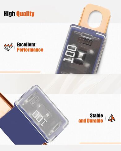 100 amp multi غرض الصمامات 927-0100 ، ملائمة لنماذج سوبارو/هوندا ، الأجزاء القابلة للاستبدال 82211FC100 ، 38218-SM4-003 ، FLD-100 ، PAL4100BP ، الأزرق in Kuwait
