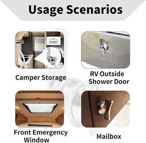 RV Camper Trailer Motorhome Door Lock Thumb Trans in Kuwait