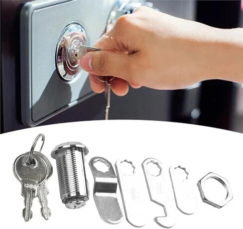 Security Lock for Cabinet Cam Drawer Post Mail Box Locker Cupboard 2 Key 1Pcs(A-30MM Fixed) in Kuwait