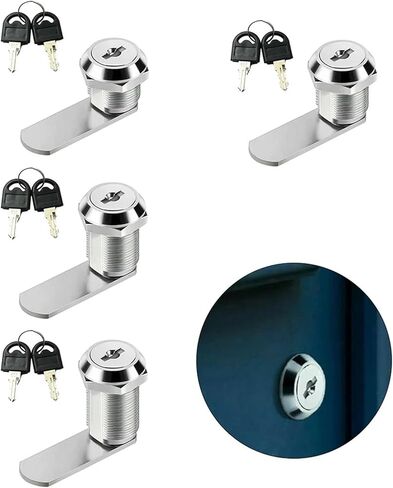 Security Lock for Cabinet Cam Drawer Post Mail Box Locker Cupboard 2 Key 1Pcs(A-30MM Fixed) in Kuwait