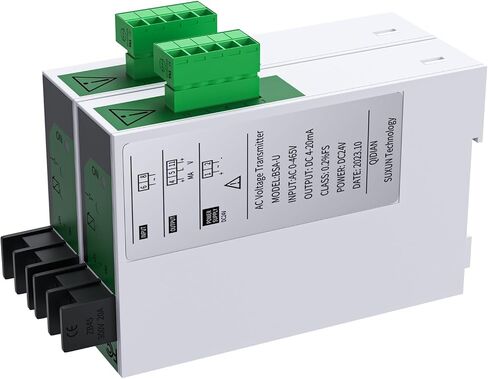 1pcs AC Votlage Converter 0-100V 0-220V 0-380V 0-500V to 4-20mA 0-10V 0-5V RS485 Voltage Sensor Transducer Transmitter DC24V(Input AC 0-500V,Output 0-10V) in Saudi Arabia