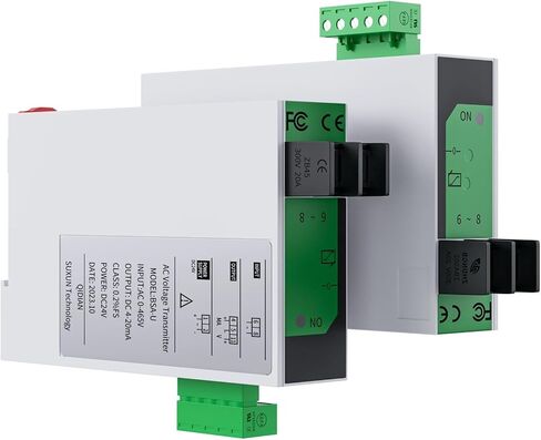 1PCS جهاز إرسال الجهد 0-1000V 0-500V 0-200V 0-100V إلى 4-20MA 0-10V 0-5V RS485 AC TRANSDUCER DC24V AC SESSOR DC24V (الإخراج 4-20MA ، مدخلات AC 0-900V) in Saudi Arabia