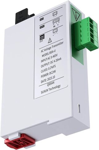 1PCS جهاز إرسال الجهد 4-20MA 0-10V 0-5V RS485 محول الجهد AC 0-100V 0-300V 0-500V DC24V AC VOTLAGE SESSTER DC24V (الإخراج 0-10V ، المدخلات AC 0-800V) in Saudi Arabia