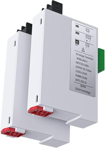 1pcs AC Voltage Transmitter 0-100V 0-200V 0-500V AC Voltage Transducer 4-20mA 0-10V 0-5V RS485 DC24V Voltage Sensor Transmitter DC24V(Output 0-5V,Input AC 0-300V) in Saudi Arabia