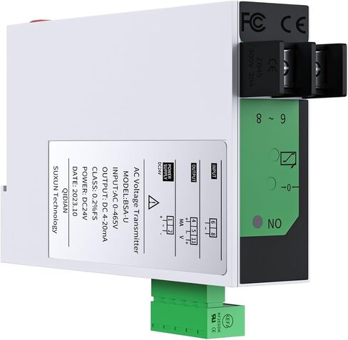 1PCS محول جهد الجهد AC 4-20MA 0-10V 0-5V RS485 جهاز إرسال الجهد 0-100V 0-200V 0-500V DC24V AC SENTOR DC24V (الإخراج 1-5V ، المدخلات AC 0-500V) in Saudi Arabia