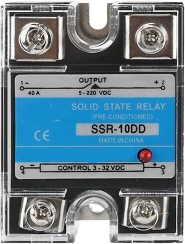 SSR-10DD 25DD 40DD Single Phase DC Controlled DC SSR Solid State Relay 220V 10A 25A 40A 1Pcs(SSR-40DD) in Saudi Arabia