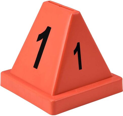 المخاريط ذات الرقم الصناعي العالمي ، 1-20 ، 4-1/2 "L x 4-1/2" W x 4-3/8 "H ، الأحمر in Saudi Arabia
