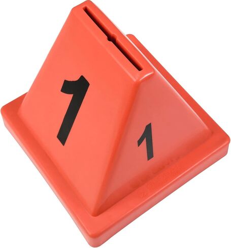 المخاريط ذات الرقم الصناعي العالمي ، 1-20 ، 4-1/2 "L x 4-1/2" W x 4-3/8 "H ، الأحمر in Saudi Arabia