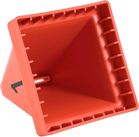 المخاريط ذات الرقم الصناعي العالمي ، 1-20 ، 4-1/2 "L x 4-1/2" W x 4-3/8 "H ، الأحمر in Saudi Arabia