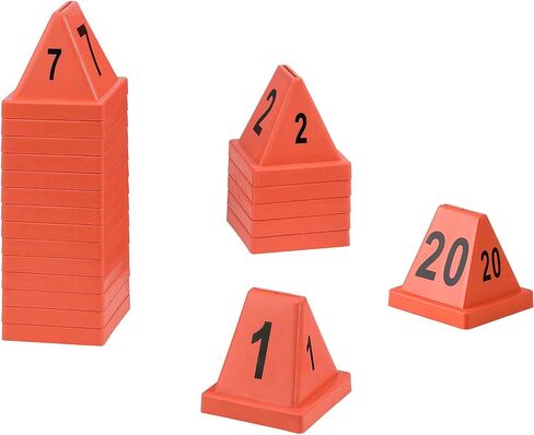 المخاريط ذات الرقم الصناعي العالمي ، 1-20 ، 4-1/2 "L x 4-1/2" W x 4-3/8 "H ، الأحمر in Saudi Arabia