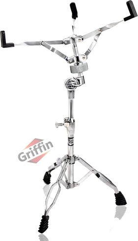 Griffin 14 "X 5.5" Snare Drum Kit (Poplarpro Edition) - قذيفة خشبية مع حامل ، 2 أزواج من عصي القيقب ، مفتاح ، 8 العروات المعدنية ومصفاة التغلب - إعداد الممارسة in Saudi Arabia