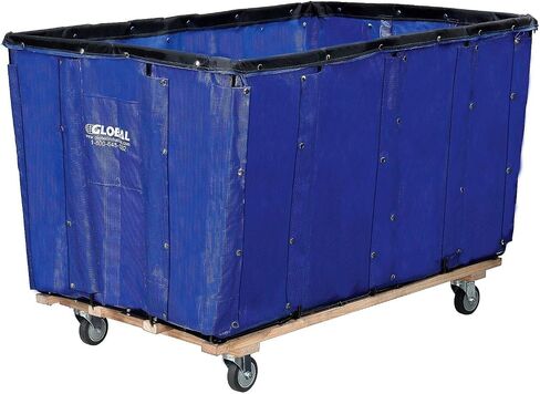GLOBAL INDUSTRIAL Vinyl Basket Bulk Truck, 24 Bushel, Blue, 53-1/4 inchL x 36-1/4 inchW x 30-1/2 inchH in Saudi Arabia