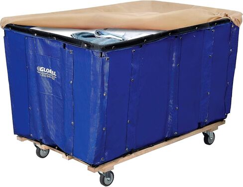 GLOBAL INDUSTRIAL Vinyl Basket Bulk Truck, 24 Bushel, Blue, 53-1/4 inchL x 36-1/4 inchW x 30-1/2 inchH in Saudi Arabia