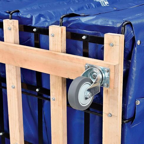 GLOBAL INDUSTRIAL Vinyl Basket Bulk Truck, 24 Bushel, Blue, 53-1/4 inchL x 36-1/4 inchW x 30-1/2 inchH in Saudi Arabia