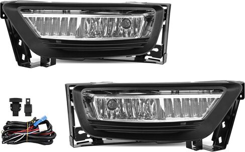 Fog Lights - Front Fog Lamps Assembly Compatible with Honda CRV 2007 2008 2009 - Fog Light Replacement Kit Replacement for 08V31SWA100,08V31SWA1M001, 08V31SWA1M002 and HO2591103 in Saudi Arabia