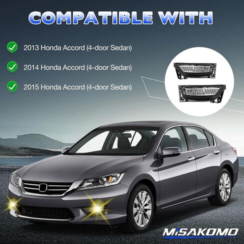 Fog Lights - Front Fog Lamps Assembly Compatible with Honda CRV 2007 2008 2009 - Fog Light Replacement Kit Replacement for 08V31SWA100,08V31SWA1M001, 08V31SWA1M002 and HO2591103 in Saudi Arabia