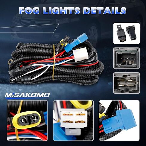 Fog Lights - Front Fog Lamps Assembly Compatible with Honda CRV 2007 2008 2009 - Fog Light Replacement Kit Replacement for 08V31SWA100,08V31SWA1M001, 08V31SWA1M002 and HO2591103 in Saudi Arabia