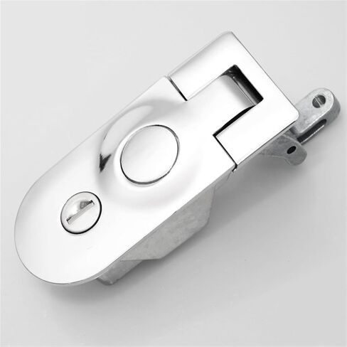Compression Latch Lock Flush Mount Cabinet Lock Zinc Alloy RV Door Lock Lever Hand Operated Compression Latches Hardware 1Pcs(Chrome) in Saudi Arabia